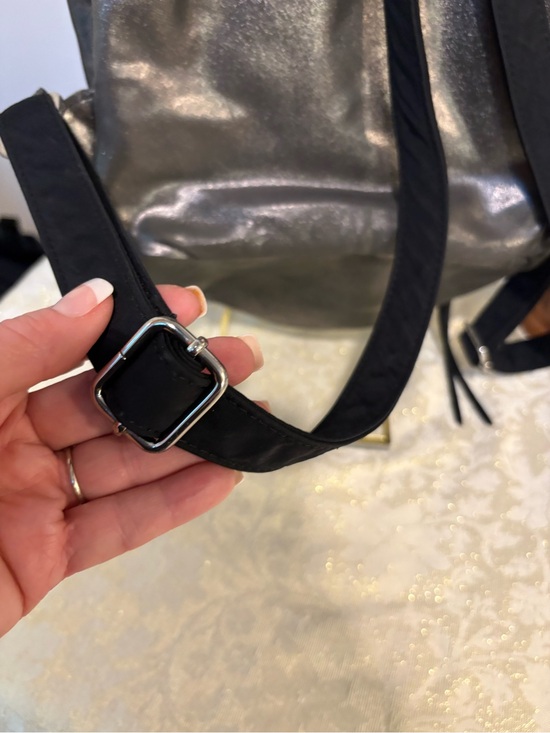 Rebecca Minkoff Julian Metallic Nylon Backpack with Silver Hardware main image 10